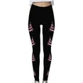 thumbnail image 4 of BLVB Women's High Waist Christmas Leggings Printed Holiday Tights Workout Yoga Pants Gym Clothes, 4 of 4