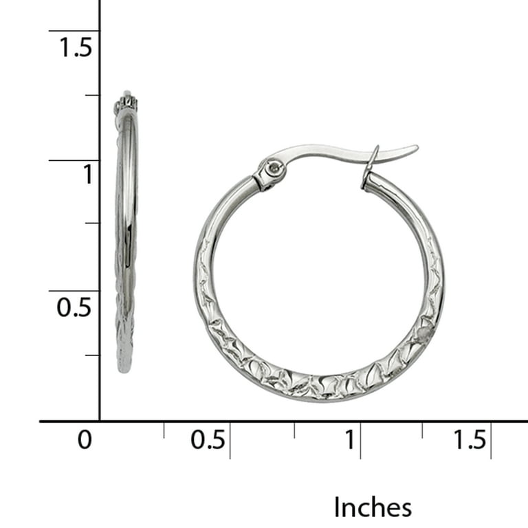 20mm Hoop Earrings In 10kt Yellow Gold