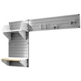 thumbnail image 2 of Wall Control Pegboard Garden Tool Board Organizer with Gray Pegboard and White Accessories, 2 of 7