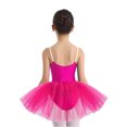 thumbnail image 2 of Doomiva Kids Girls Camisole Ballet Leotard Tutu Skirt Swan Lake Fancy Princess Dance Dress Ballerina Outfit Hot Pink 16, 2 of 6