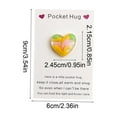 thumbnail image 2 of Mecorevxz Pocket Hug Heart with Greeting Cards, Little Heart Pocket Hug Token,Valentines Day Gifts, Thinking of You Gifts for Women Men Him Her (Yellow), 2 of 7