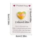 thumbnail image 3 of Regalos En Bolsas De Papel 1Pcs Heart-Shaped Gift Card with Crystal Heart Charm Yellow Color Options for Birthdays Holidays Appreciation Gifts 3.54x2.36" JASKFLY, 3 of 9