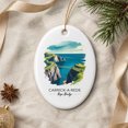 Red Rope Bridges Carrick-A-Red Oval Christmas Keepsake, Rope Bridge Travel Destination ...