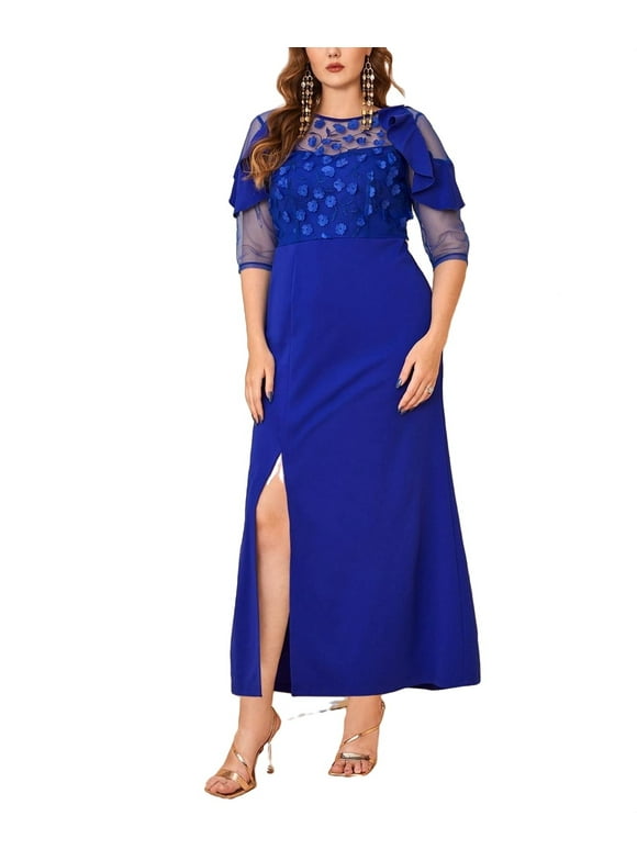 Royal Blue Plus Size Dresses