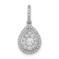 thumbnail image 5 of 14K White Gold Diamond Pear Shape Pendant (0.343Cttw), 5 of 7