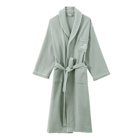 

YSEINBH Elegant Sleepwear Warm Fleece Winter PajamasDresses Lightweight Soft Nightgown Long Bathrobes For Women