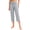 Gray, variant on Staron Summer Cropped Pants for Women Casual Loose Elastic Waist Pocket Pants Stretchy Comfy Lounge Capri Pants, Gray M