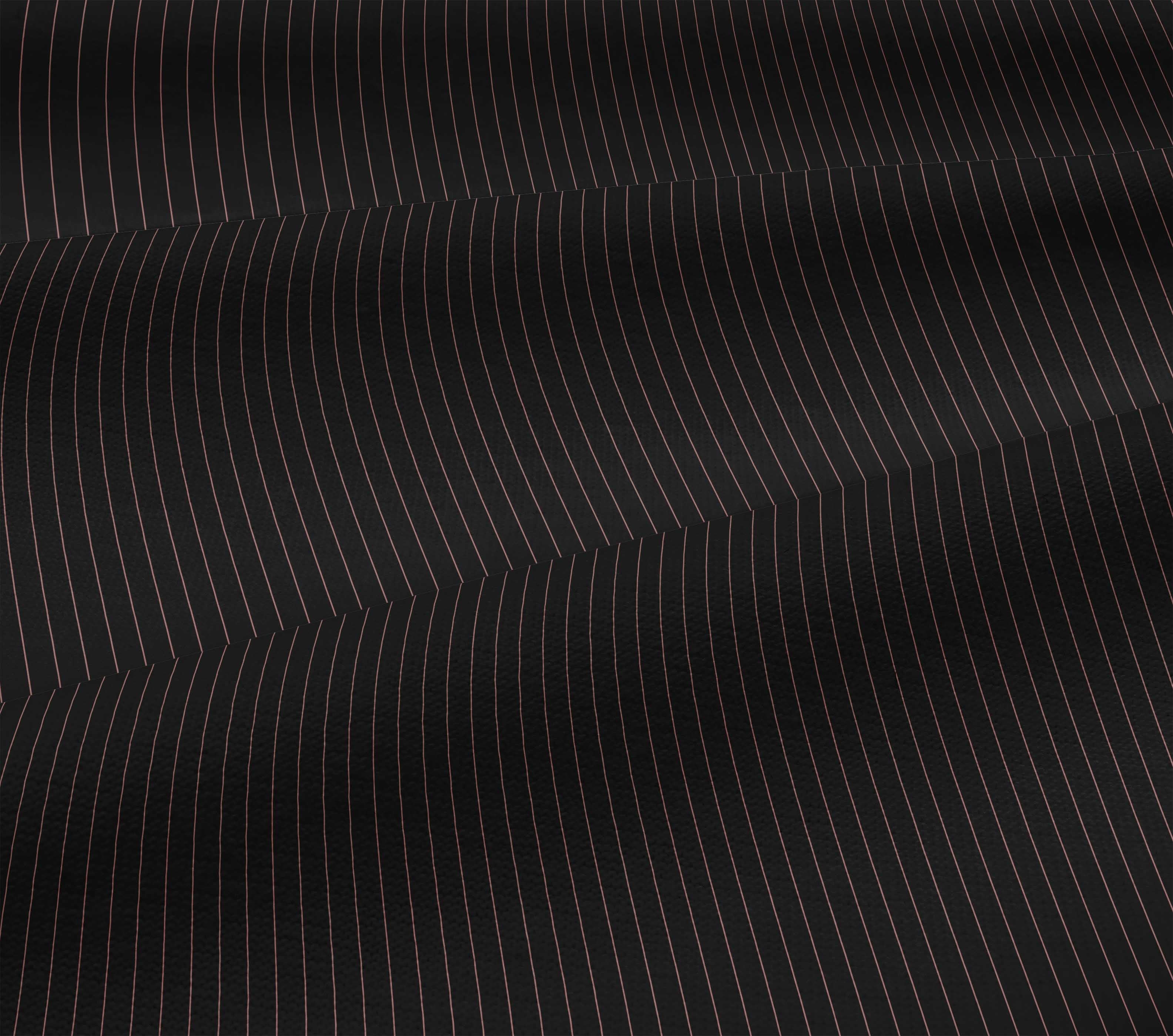 oneOone Viscose Jersey Black Fabric Pin Stripe Dress Material Fabric Print Fabric By The Yard 60 Inch Wide