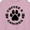 thumbnail image 3 of Instant Message - Coffee And Canines - Women's Racerback Tank Top, 3 of 6