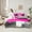 Pink, variant on Manfei Boys Girls Oil Painting Twin Bedding Sets 7-Piece,Abstract Artwork Bedding Comforter Set Microfiber,Graffiti Splash Breathable Sheet Sets,Microfiber Bedroom Decor,Reversible