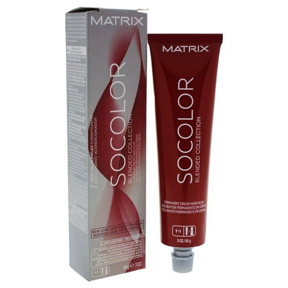 Socolor Blended Collection Permanent Cream Hair Color 4A - Dark Brown Ash by Matrix for Unisex - 3 o