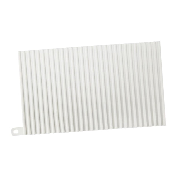 Tapete de drenaje plegable Perfecl utensilios de cocina multiusos silicona resistente al calor Blanco B-Blanco