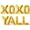 Gold, variant on Letter Balloons - XOXO YALL 16" Inch Alphabet Letters Foil Mylar Balloon Valentines Day Party Banner (Pink)