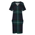 thumbnail image 4 of Vestido de bolsillo suelto de tartán escocés Lamont, vestido de noche de lujo para mujer, vestido de verano para mujer 2025, vestido de noche, vestidos de novia, 4 of 7