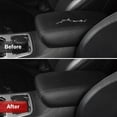 thumbnail image 4 of KBH Center Console Lid Armrest Cover Replacement for 2011-2020 Dodge Durango Accessories & Jeep Grand Cherokee, Anti-Scratch Leather Replace Skin Upholstery, Black, 4 of 8