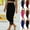 Black, variant on pstuiky Womens Pants Dressy Casual, Solid Color Slim Cropped High Waisted Trousers Button with Button Simple Workout Pants Black L