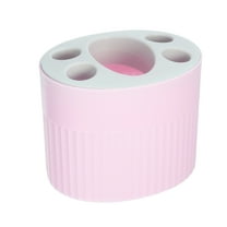 Unique Bargains Toothbrush Holders Bathroom Toothbrush Holders Toothbrush Storage Organizers 4.69"x3.62"x3.73" Pink