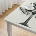 thumbnail image 4 of COMIO Tropical Paradise Plant Palm Tree Tablecloth Square Table Cover White, 4 of 7
