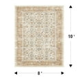 thumbnail image 4 of SIXHOME 8'x10' Area Rugs for Living Room Washable Rugs Vintage Floral Living Room Rug Traditional Aesthetic Carpet Soft Large Rugs for Bedroom Dining Room Office Retro Home Decor Orange, 4 of 6