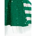 thumbnail image 6 of Aislor Kids Girls Christmas Ballet Dance Figure Ice Skating Tutu Dress Princess Xmas Fancy Party Green 10, 6 of 7