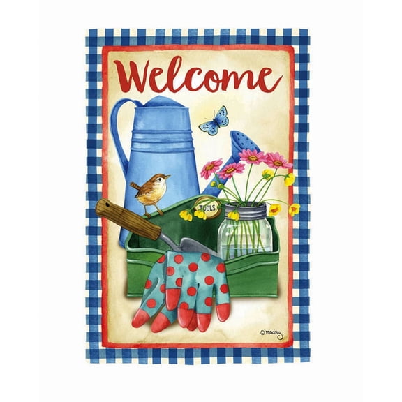 Evergreen Flag, Gardening Tools Garden Suede Flag, 12.5'' x 0.04'' inches