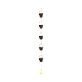 thumbnail image 2 of Ohmyroo Galvanized Rain Chain 47.8 Inch Black Iron Gutter Downspout Catcher Suiting Garden Decor, 2 of 6