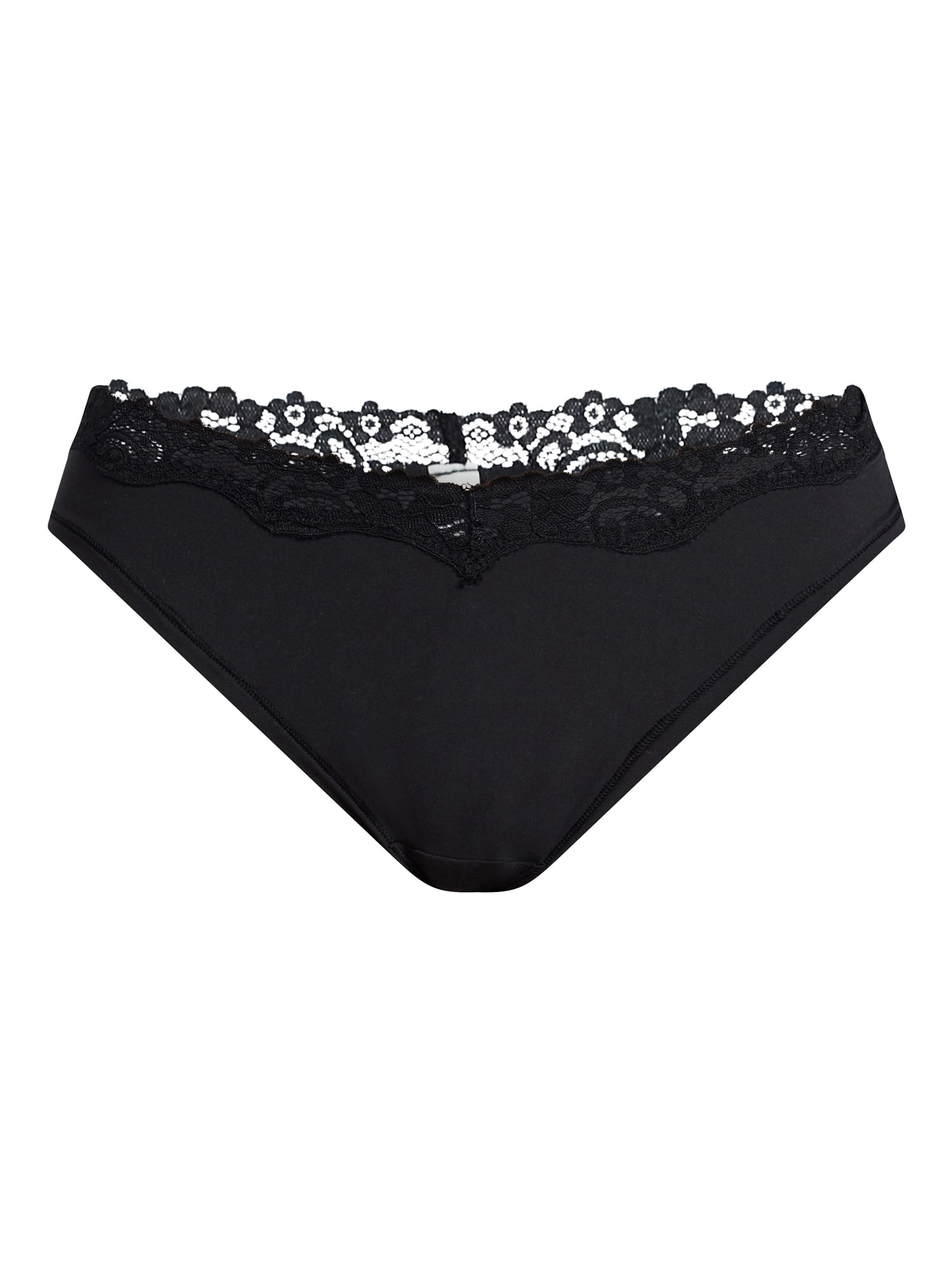 No Boundaries Fit Stretch Lace Thong Panties, 3-Pack, Women's XS-XXXL