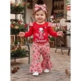 thumbnail image 5 of Cjfdfy Newborn Baby Girls Christmas Outfit My 1St Christmas Letter Print Romper With Plaid Pants Headband Three-piece Set Cute Christmas Fall Winter Clothes, 5 of 8
