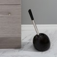 thumbnail image 6 of Bath Bliss 2 Pack Ceramic Dome Toilet Brush & Holder in Black, 6 of 6
