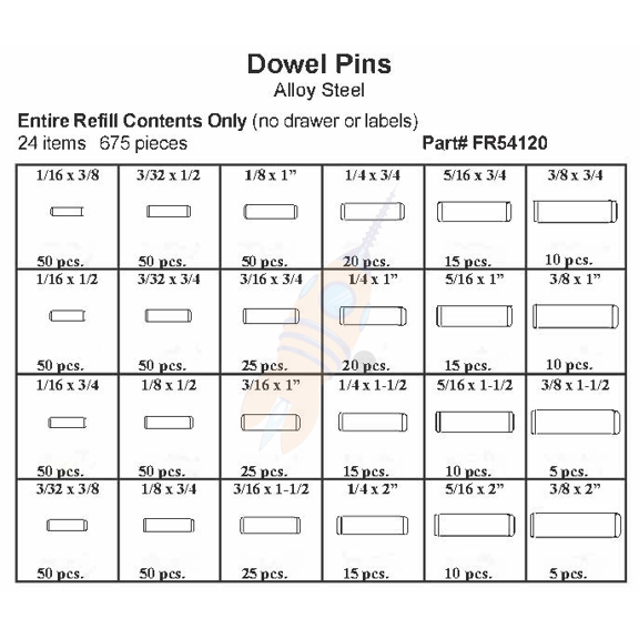 Assortment Refill Only for FK14120 and FK54120