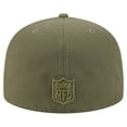 thumbnail image 4 of Men's New Era  Olive New England Patriots Color Pack A-Frame 59FIFTY Fitted Hat, 4 of 5