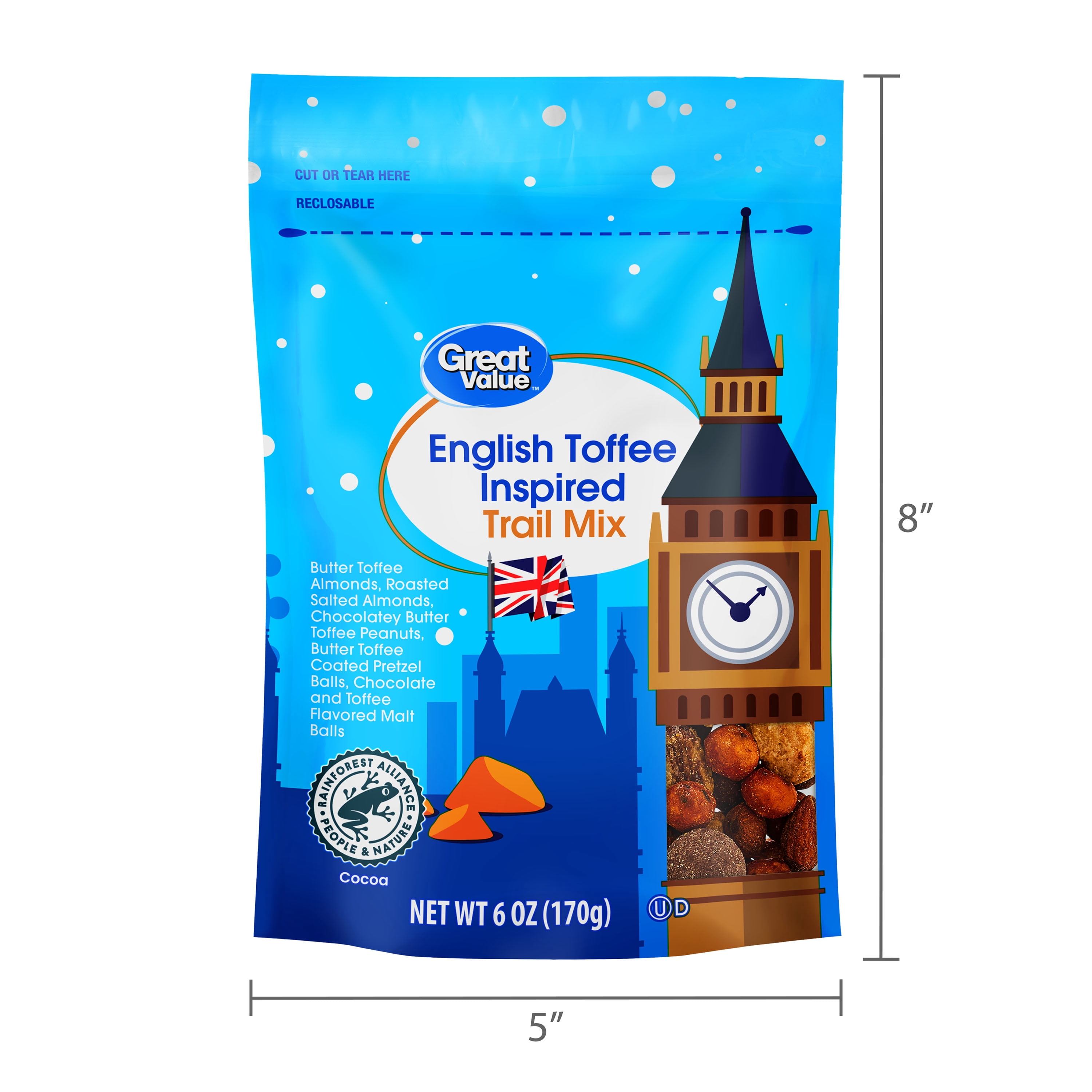 Great Value English Toffee Inspired Trail Mix, 6 oz