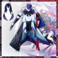 thumbnail image 2 of Disfraz de Cosplay de Honkai Star Rail Seele, uniforme para niñas y mujeres, vestido con pantalones cortos, peluca morada, traje de fiesta de carnaval y Halloween, 2 of 5