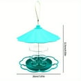 thumbnail image 3 of Outdoor Bird Feeder With Wind And Rain Cover Hanging Wild Bird Feeder Parrot Accessories Backyard Garden Decoration, 3 of 9