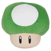 Super Anime Store Super Mario All Star Collection Green 1-up Mushroom Plush, 6"