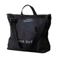 thumbnail image 4 of Bolso bandolera grande con correa ajustable para hombre y mujer Negro, 4 of 9
