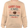 thumbnail image 2 of Candy Cane Cafe Sweatshirt Unisex 3X-Large Sand, 2 of 5