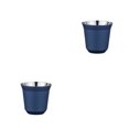 thumbnail image 4 of Advancent Tazas de café Lavavajillas de doble pared Contenedor anti-escaldado 80ML Taza de aislamiento de té de pequeña capacidad Estudiante Azul oscuro 2piezas, 4 of 6