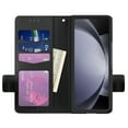 thumbnail image 2 of Elegant Choise Leather Case with Wallet Credit Card Holder for Samsung Galaxy Z Fold 5 5G Phone Cover, Black, 2 of 14