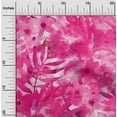 thumbnail image 2 of oneOone Velvet Fuschia Pink Fabric Tropical Abstract Craft Projects Decor Fabric Printed By The Yard 58 Inch Wide, 2 of 4