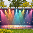 thumbnail image 5 of Colorful Lights Stage Lighting Banner Starry Design Concert Display Multicolor Beams Sparkling Effect Party Backdrop for Stage Performance Concert Event Music Festival, 5 of 8