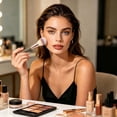 thumbnail image 5 of Livhil 15pcs Makeup Brushes Set Professional, Premium Makeup Brushes Kit Set, Eyeshadow Brushes with PU Leather Pouch (Champagne Gold), 5 of 8