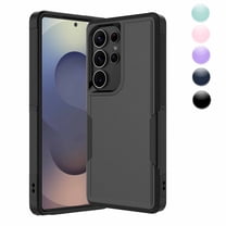 for Galaxy S25,S25 Plus,S25 Ultra Case,Njjex Heavy Duty Shockproof Dual Layer Rugged Full-Body Protective Phone Cover,2 in 1 Silicone Rubber Phone Case for Samsung Galaxy S25 - Black 2025