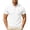 White, variant on hoksml Men's Short Sleeve Collared Shirt 3 Button Collared Solid Breathable Regular Fit Golf Top for Business Daily Vacation Casual Wear