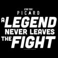 thumbnail image 2 of Men's Star Trek: Picard A Legend Never Leaves the Fight Logo  Graphic Tee Black X Large, 2 of 5