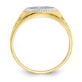 thumbnail image 6 of Auriga Fine Jewelry 10K Yellow Gold w/Rhodium Men's CZ Cluster Ring Size 10, 6 of 7