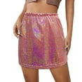 thumbnail image 3 of Bjutir Skirts For Women Trendy Ladies Dance Performance Skirt Sequins Fine Flash Cheerleader Tutu Princess Skirt Dresses, 3 of 4