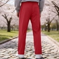thumbnail image 6 of Men's Baggy Sweatpants Straight Leg Open Bottom Joggers Casual Lightweight Athletic Pants with Pockets, M, 6 of 6