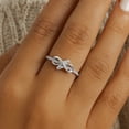 thumbnail image 4 of Anillo Infinito De Zirconias Para Mujer De Plata 925, 4 of 5