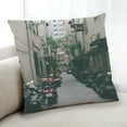 thumbnail image 1 of Ahgly Company Transportation Motor Scooter Indoor Throw Pillow, 18 inch by 18 inch, 1 of 6